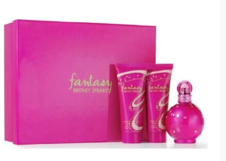 Estuche Britney Spears Fantasy Mujer 3pzs 100ml EDP+Crema+Gel De Baño